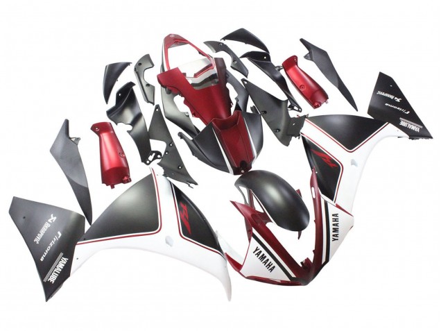 Acquista Carena Moto Yamaha YZF 1000 R1 2009-2011 - Rosso Bianco Nero Opaco