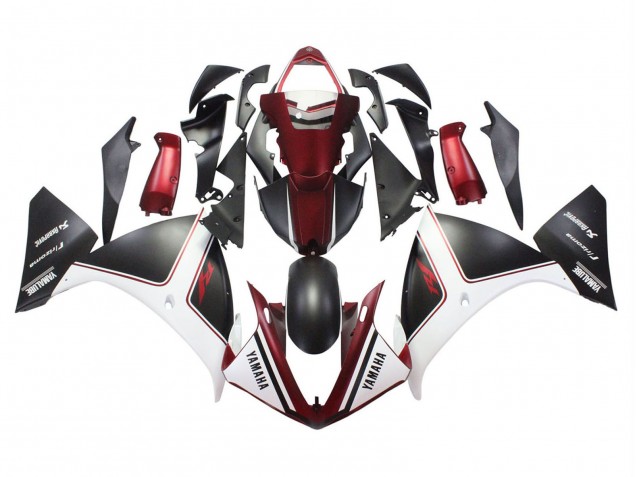 Acquista Carena Moto Yamaha YZF 1000 R1 2009-2011 - Rosso Bianco Nero Opaco