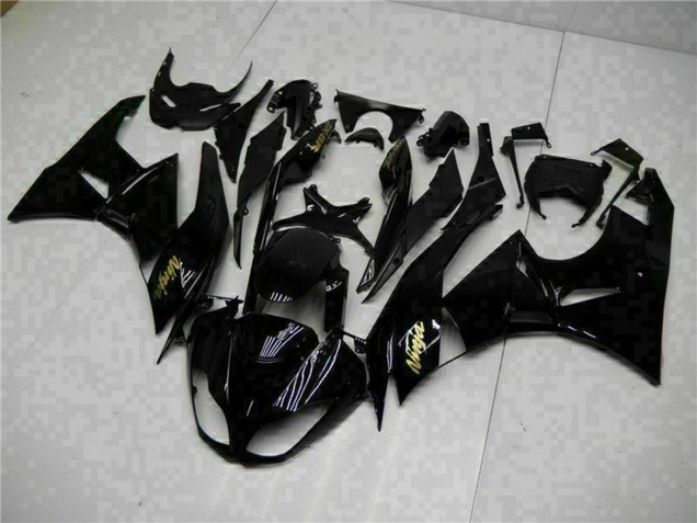 Acquista Carena Moto Kawasaki ZX6R 2009-2012 - Nero Lucido Oro Ninja