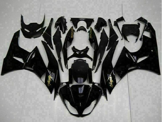 Acquista Carena Moto Kawasaki ZX6R 2009-2012 - Nero Lucido Oro Ninja