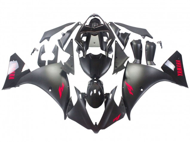 Acquista Carena Moto Yamaha YZF 1000 R1 2012-2014 - Nero Lucido Nero Opaco Rosso
