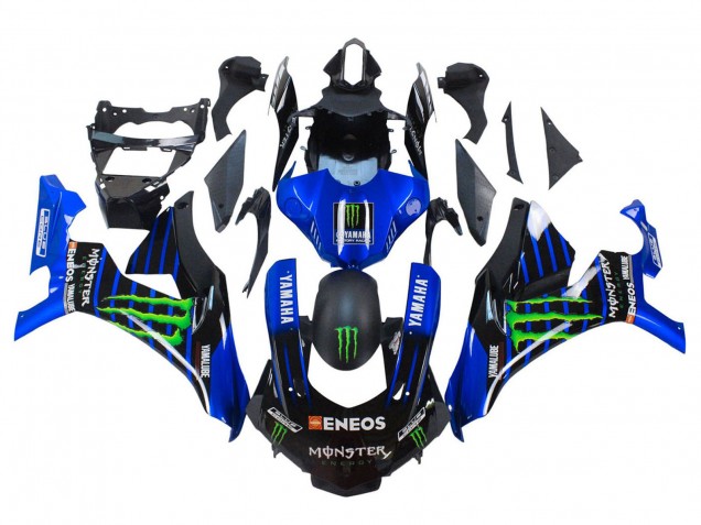 Acquista Carena Moto Yamaha YZF 1000 R1 2015-2019 - Blu Nero Opaco Verde Mostro ENEOS