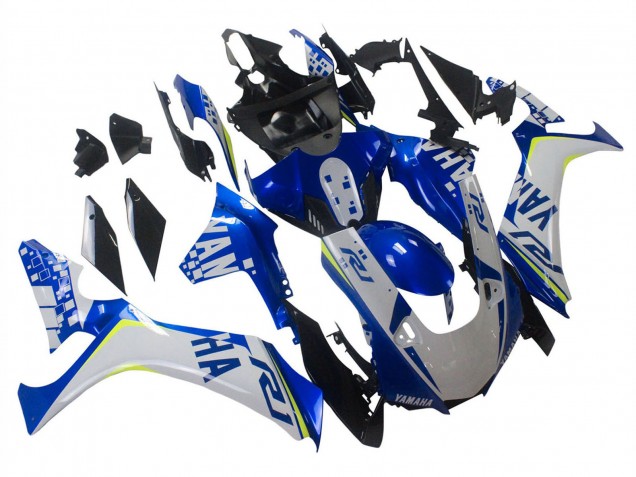 Acquista Carena Moto Yamaha YZF 1000 R1 2020-2025 - Bianco Blu Neon Giallo Nero Lucido