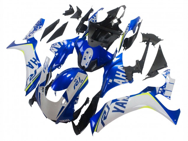 Acquista Carena Moto Yamaha YZF 1000 R1 2020-2025 - Bianco Blu Neon Giallo Nero Lucido
