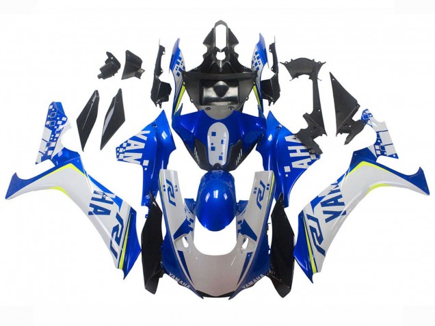 Acquista Carena Moto Yamaha YZF 1000 R1 2020-2025 - Bianco Blu Neon Giallo Nero Lucido