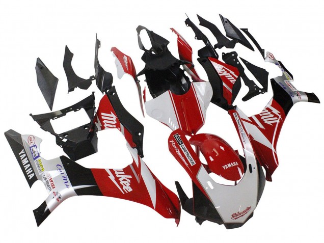 Acquista Carena Moto Yamaha YZF 1000 R1 2020-2025 - Bianco Rosso Nero Milwaukee
