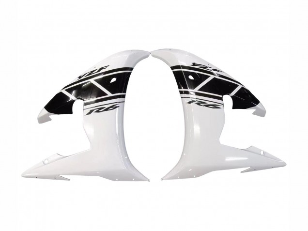 Acquista Carena Moto Yamaha YZF R6 2003-2004 - Bianco Nero Lucido