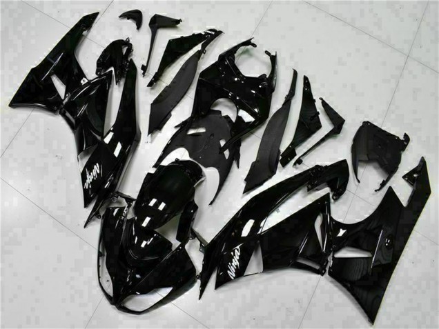 Acquista Carena Moto Kawasaki ZX6R 2009-2012 - Nero Lucido Bianco Ninja