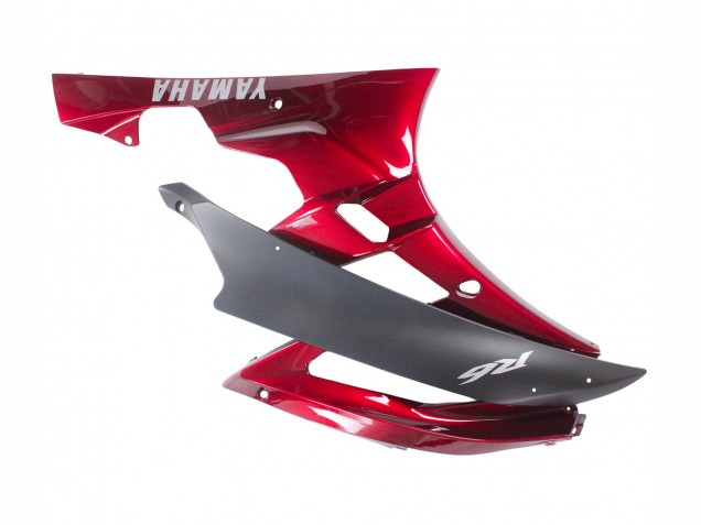 Acquista Carena Moto Yamaha YZF 600 R6 2006-2007 - Rosso Nero Opaco