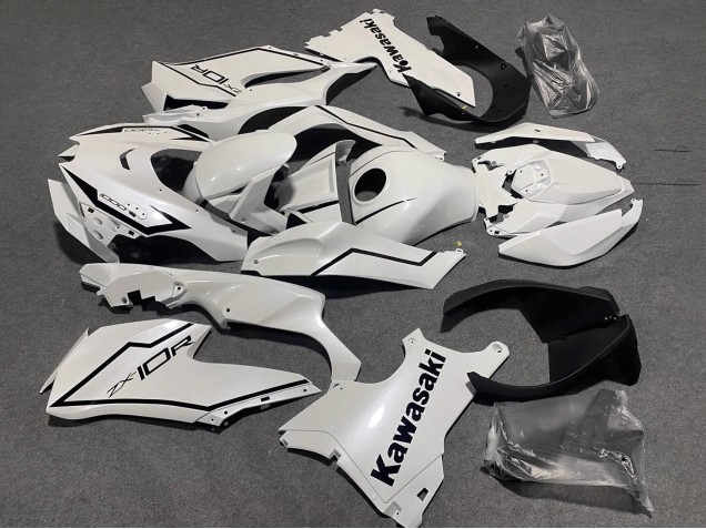 Acquista Carena Moto Kawasaki ZX10R 2021-2025 - Bianco Perla Nero