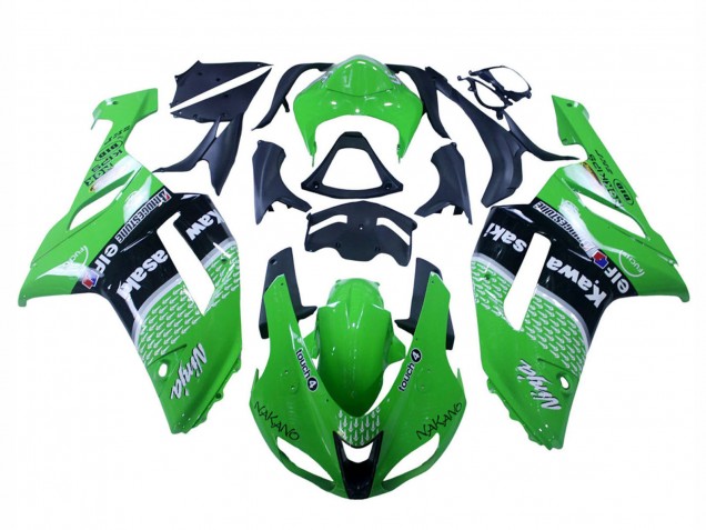 Acquista Carena Moto Kawasaki ZX6R 2007-2008 - Verde Nero Ninja