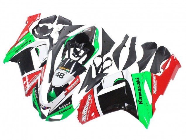 Acquista Carena Moto Kawasaki ZX6R 2007-2008 - Verde Rosso