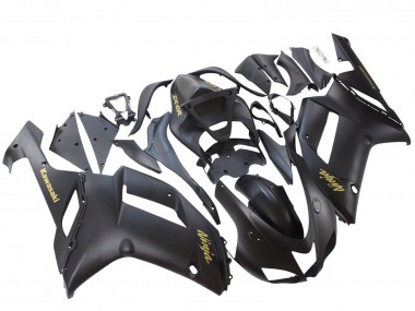 Acquista Carena Moto Kawasaki ZX6R 2007-2008 - Nero Opaco Giallo Logo Ninja