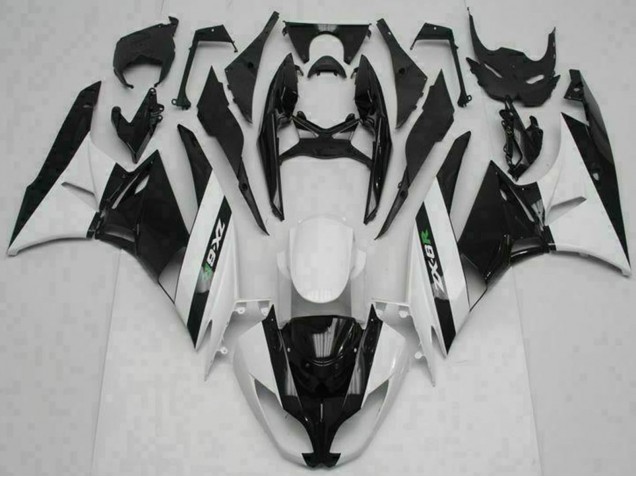 Acquista Carena Moto Kawasaki ZX6R 2009-2012 - Nero Lucido Bianco