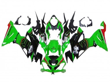 Acquista Carena Moto Kawasaki ZX6R 2019-2022 - Verde Nero Lucido Rosso