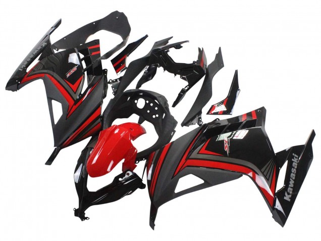 Acquista Carena Moto Kawasaki EX300 2013-2024 - Rosso Nero