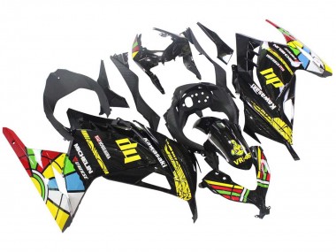 Acquista Carena Moto Kawasaki EX300 2013-2024 - Nero Lucido Giallo Rosso Verde Blu Bianco