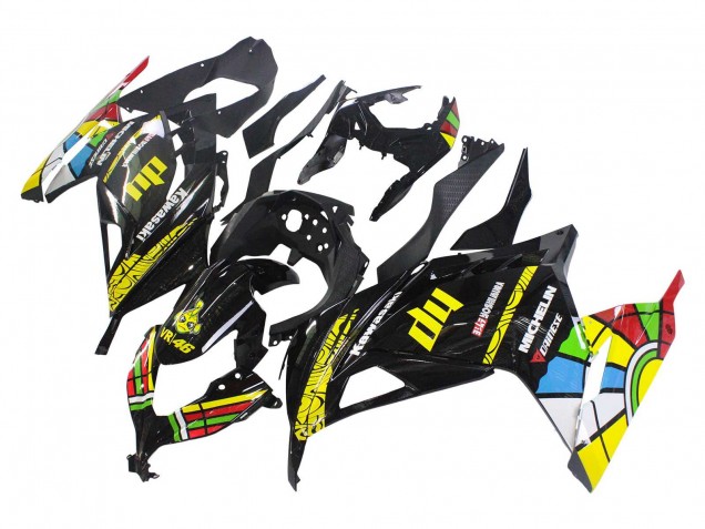 Acquista Carena Moto Kawasaki EX300 2013-2024 - Nero Lucido Giallo Rosso Verde Blu Bianco