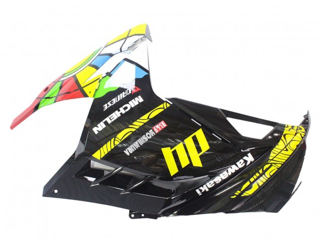 Acquista Carena Moto Kawasaki EX300 2013-2024 - Nero Lucido Giallo Rosso Verde Blu Bianco