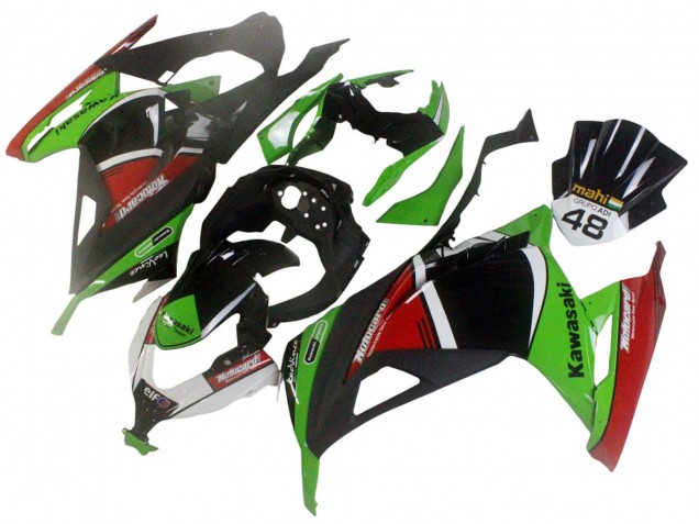 Acquista Carena Moto Kawasaki EX300 2013-2024 - Verde Bianco Rosso Nero Elf