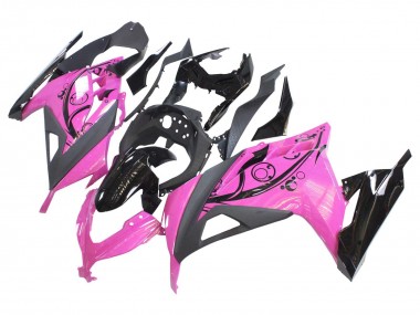 Acquista Carena Moto Kawasaki EX300 2013-2024 - Rosa Nero