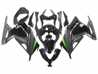 Acquista Carena Moto Kawasaki EX300 2013-2024 - Nero Lucido Nero Opaco Verde