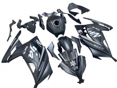 Acquista Carena Moto Kawasaki EX300 2013-2024 - Nero Opaco Bianco Elf Nevicare