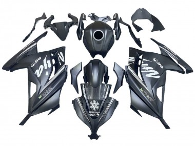Acquista Carena Moto Kawasaki EX300 2013-2024 - Nero Opaco Bianco Elf Nevicare