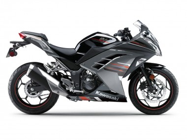 Acquista Carena Moto Kawasaki EX300 2013-2024 - Nero Argento Rosso