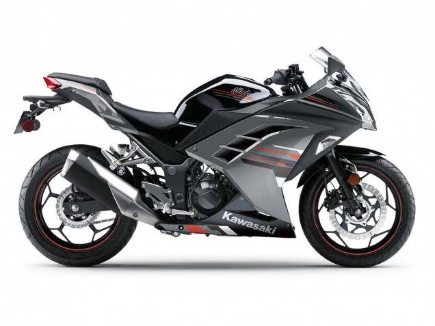 Acquista Carena Moto Kawasaki EX300 2013-2024 - Nero Argento Rosso