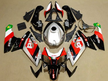 Acquista Carena Moto Aprilia RS125 2006-2011 - Rosso Argento Nero Verde
