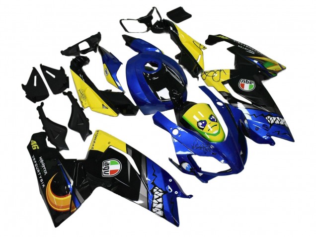 Acquista Carena Moto Aprilia RS125 2006-2011 - Blu Giallo Nero Squalo