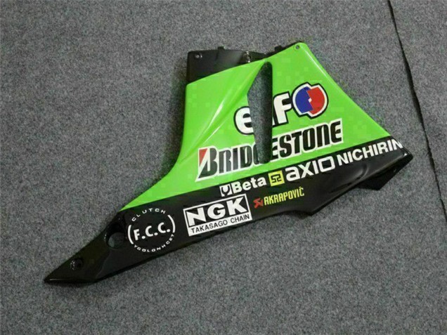 Acquista Carena Moto Kawasaki ZX6R 2009-2012 - Verde Nero Lucido Elf Touch4 Bridgestone