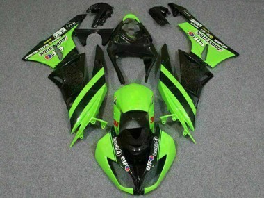Acquista Carena Moto Kawasaki ZX6R 2009-2012 - Verde Nero Lucido Elf Touch4 Bridgestone