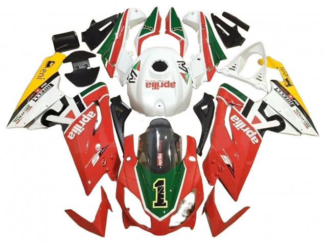 Acquista Carena Moto Aprilia RS125 2006-2011 - Bianco Rosso Verde
