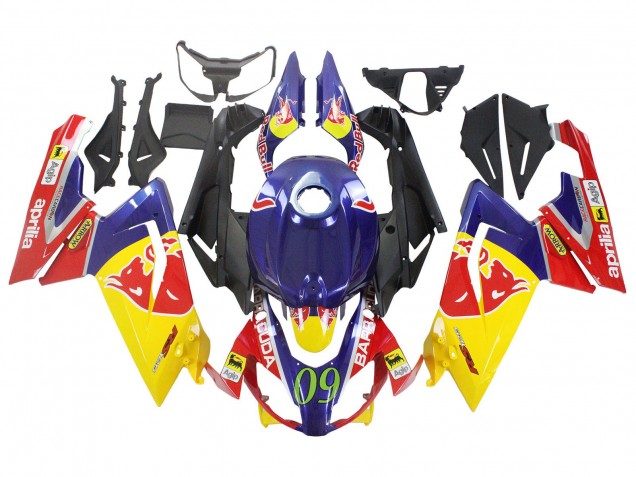 Acquista Carena Moto Aprilia RS125 2006-2011 - Giallo Blu Scuro Red Bull