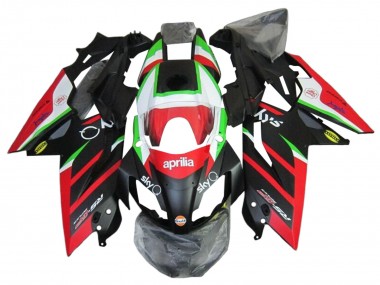 Acquista Carena Moto Aprilia RS4 50 125 2012-2018 - Bianco Rosso Verde Nero Lucido