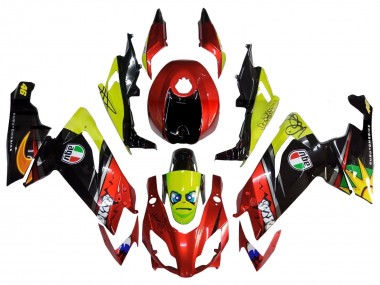 Acquista Carena Moto Aprilia RS4 50 125 2012-2018 - Rosso Giallo Nero Lucido Squalo