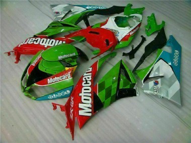 Acquista Carena Moto Kawasaki ZX6R 2009-2012 - Verde Bianco Rosso Nero Blu Motocard