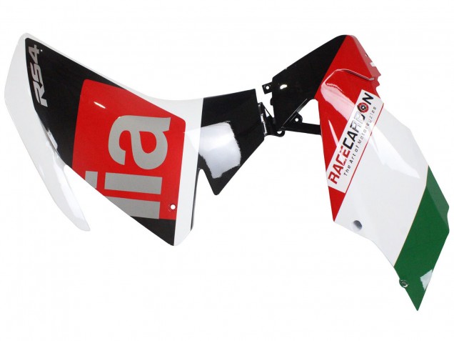 Acquista Carena Moto Aprilia RS4 50 125 2012-2018 - Bianco Rosso Verde Nero Lucido