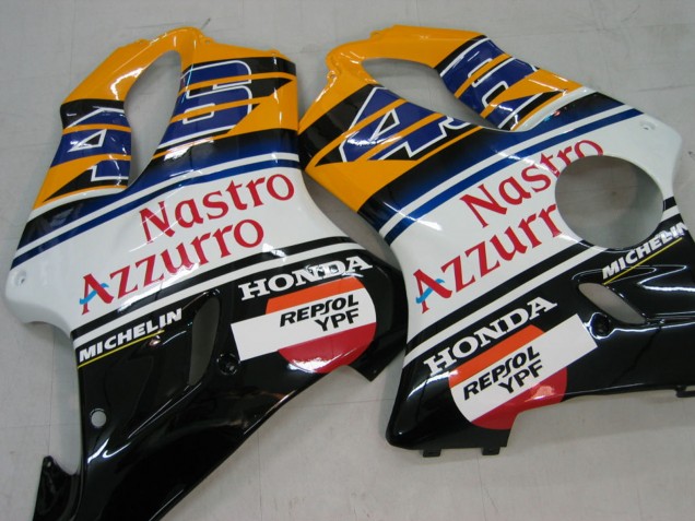 Acquista Carena Moto Honda CBR600 F4i 2004-2007 - Giallo Blu Bianco Nero Nastro Azzurro