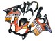 Acquista Carena Moto Honda CBR600 F4i 2004-2007 - Nero Opaco Arancia Rossi