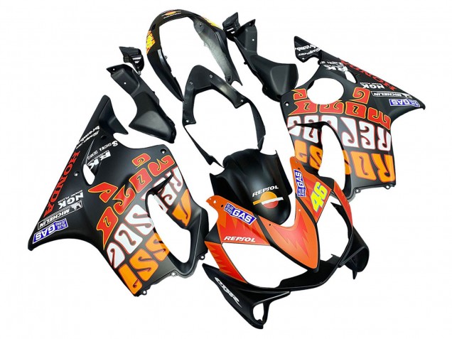 Acquista Carena Moto Honda CBR600 F4i 2004-2007 - Nero Opaco Arancia Rossi