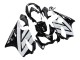 Acquista Carena Moto Honda CBR600 F4i 2004-2007 - Bianco Nero Lucido