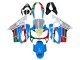Acquista Carena Moto Honda CBR600 F4i 2004-2007 - Bianco Blu Verde Rosso