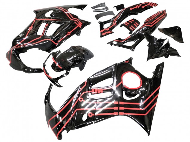 Acquista Kit Carena Moto Honda CBR600 F3 1997-1998 - Rosso Nero Lucido