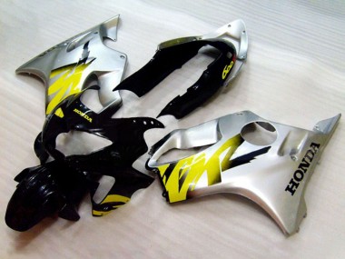 Acquista Carena Moto Honda CBR600 F4 1999-2000 - Argento Giallo Nero Lucido
