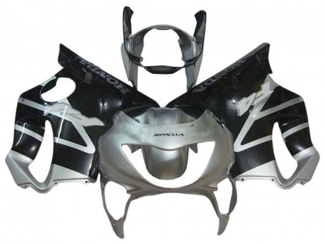 Acquista Carena Moto Honda CBR600 F4 1999-2000 - Argento Nero Lucido