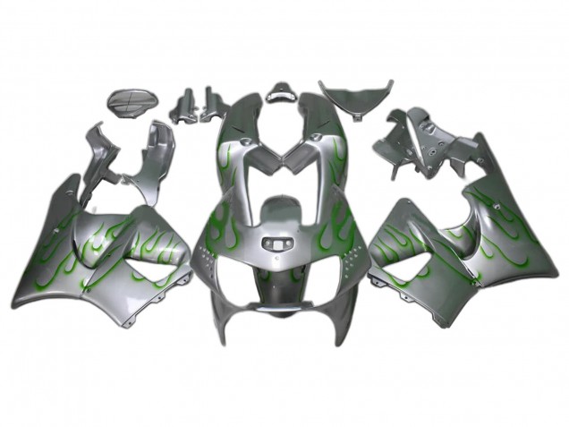 Acquista Carene Moto Honda CBR900RR 919 1998-1999 - Argento Verde Fiamma