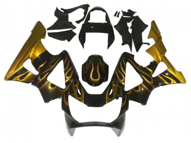 Acquista Carena Moto Honda CBR900RR 929 2000-2001 - Nero Lucido Oro Fiamma